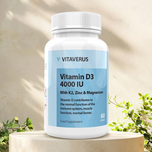 Vitamin D3 4000iu with K2 + Zin & Magnesium