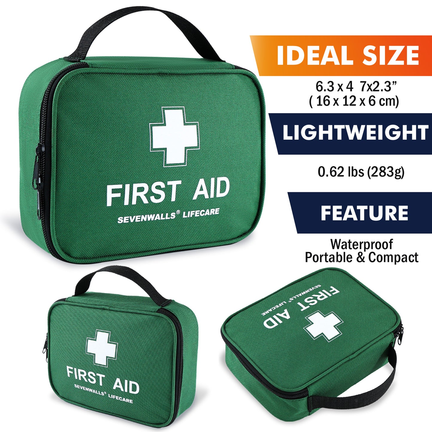 210 Piece First Aid Kit – Home, Car, Travel & Workplace