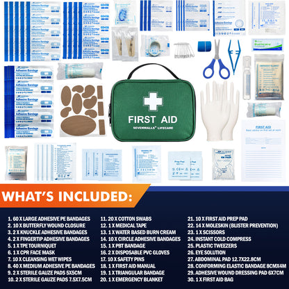 210 Piece First Aid Kit – Home, Car, Travel & Workplace