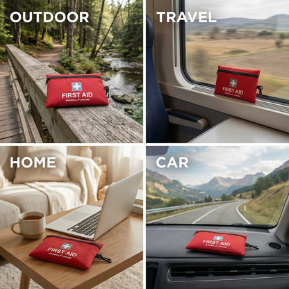 Mini First Aid Kit for Travel, Camping & Holidays