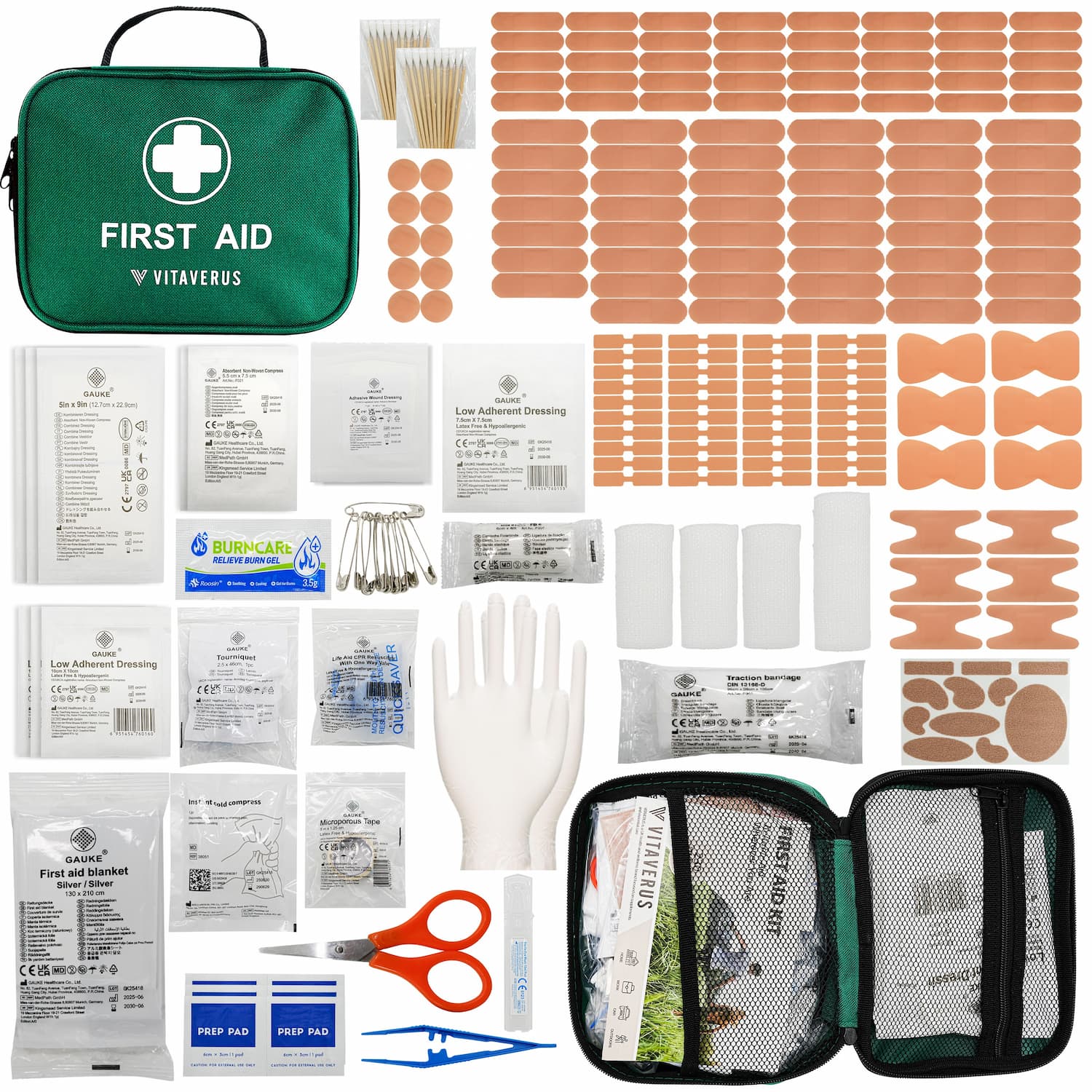 Vitaverus Workplace first aid kit bag shown front on